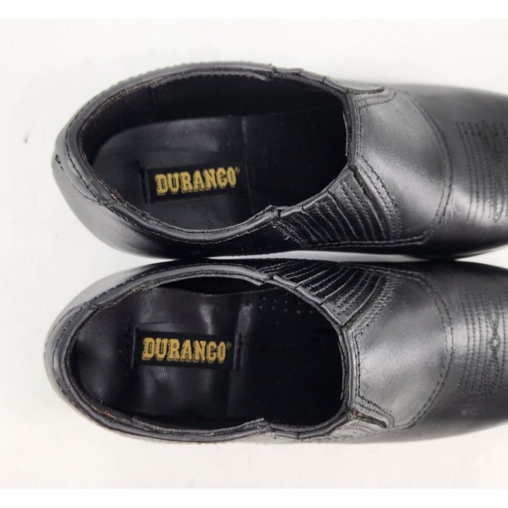 Durango Women's 7M Black Leather Low Western Slip On Cowboy Boot RD3520 - Picture 12 of 14